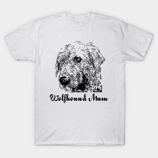 Wolfhound Mum Design T-Shirt